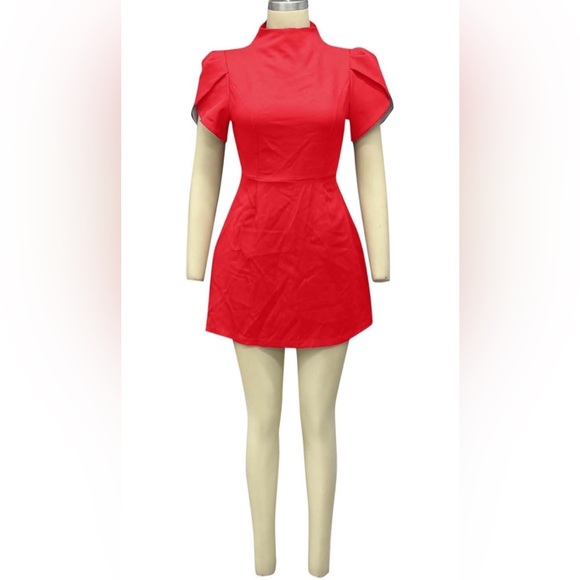Adela Cut-out Bowknot Mini Dress - Picture 11 of 16